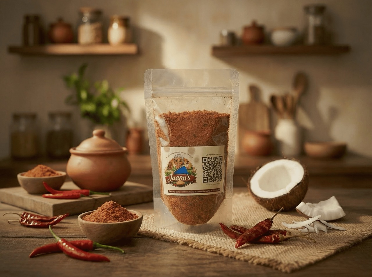 Coconut Chilli Podi